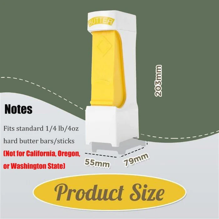 Butter Cutter Dispenser with Stainless Steel Blade