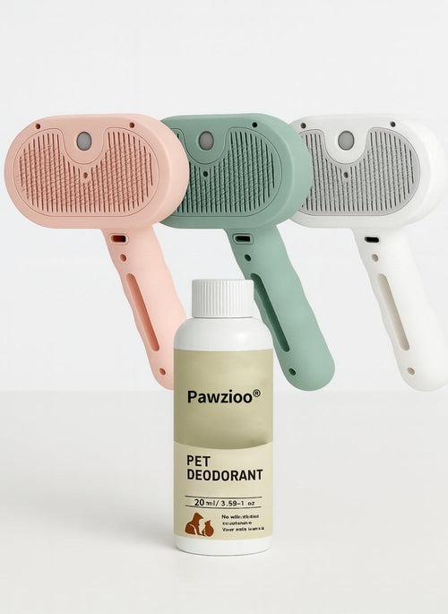 Pawzioo® LuxeSpray Pet Grooming Brush