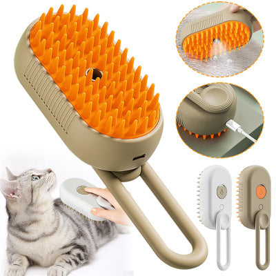 Hate bathing your pet? LOVILDS™ Steam Brush cleans without water. Long-lasting battery, 1 month per charge.