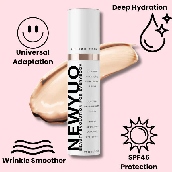 Newyuo™ Foundation – Age-Defying Coverage Meets Skincare Power